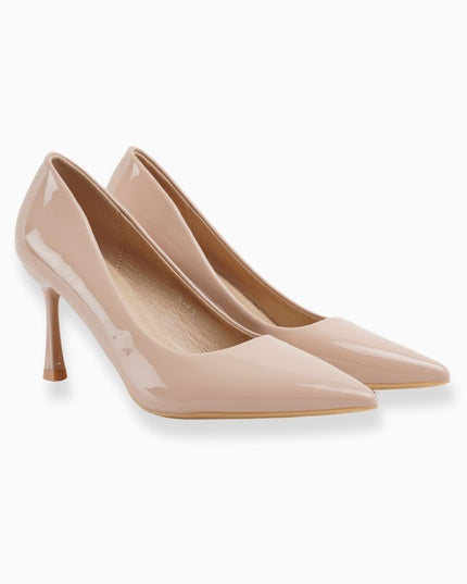 tacón beige de punta