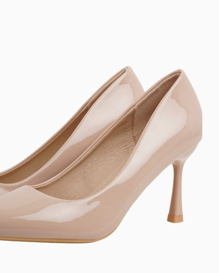 tacón beige de punta