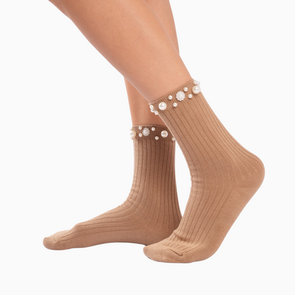 Medias camel con gemas