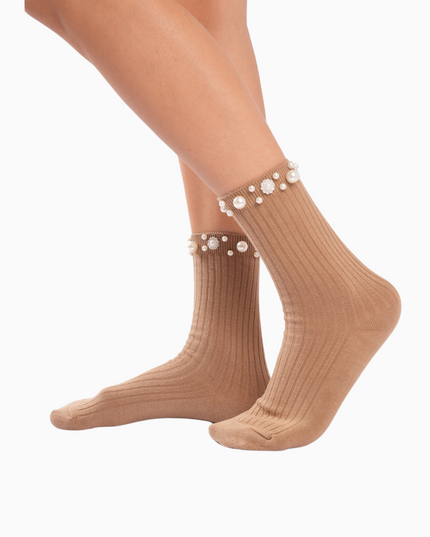 Medias camel con gemas