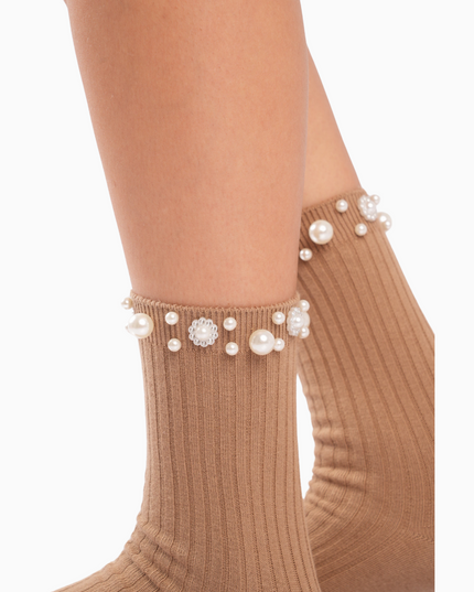 Medias camel con gemas