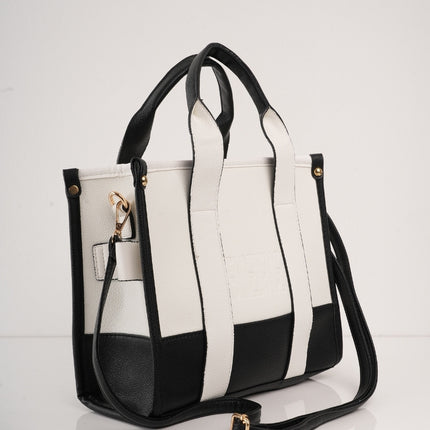 Bolso blanco the tote bag con correa