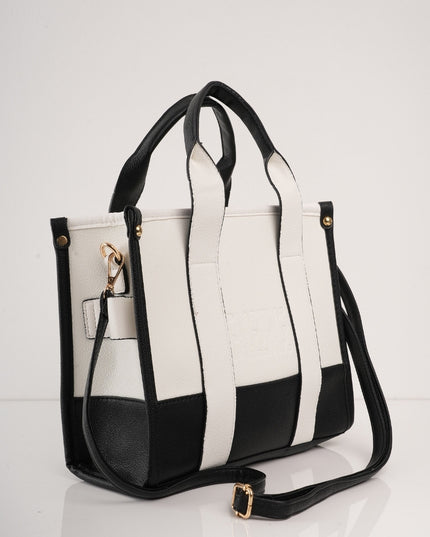 Bolso blanco the tote bag con correa