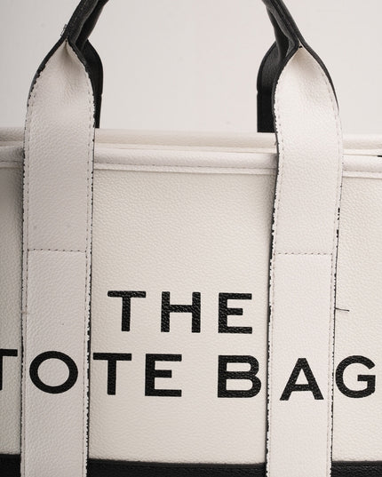 Bolso blanco the tote bag con correa