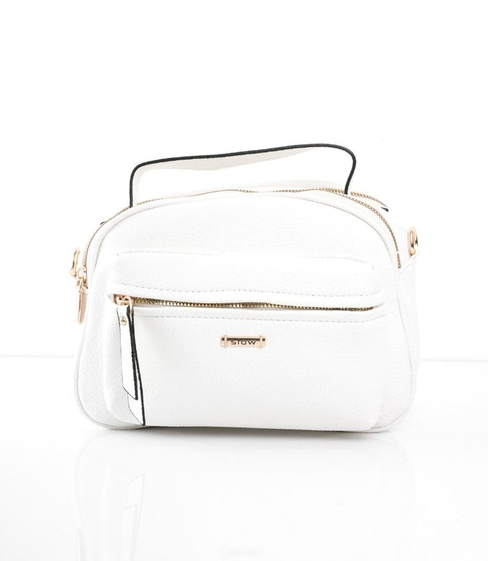 Bolso blanco con correa ajustable