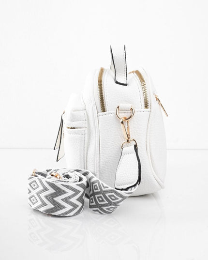 Bolso blanco con correa ajustable