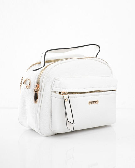 Bolso blanco con correa ajustable
