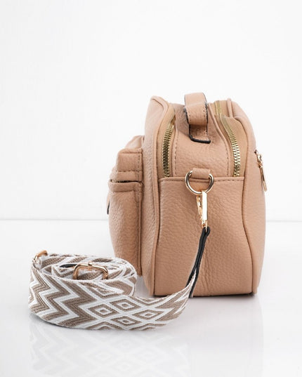 Bolso kaki con correa ajustable