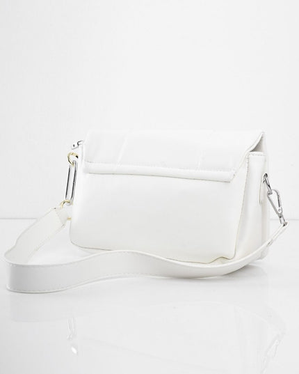 Bolso blanco con diseño y correa