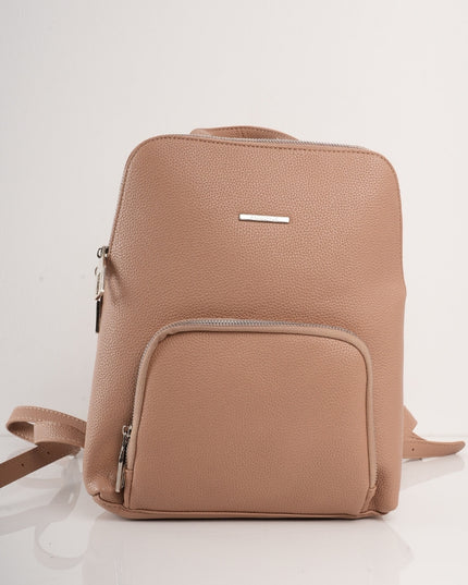 Morral café con bolsillo frontal y correas