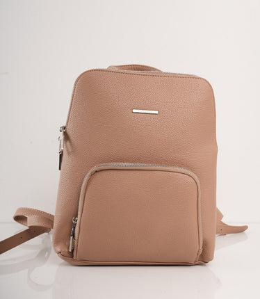 Morral café con bolsillo frontal y correas