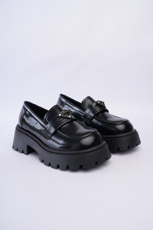 Mocasines chunky negros