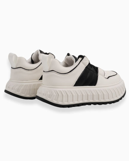 Tenis Blancos y Negros Chunky