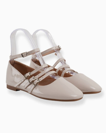 bailarina beige con correa