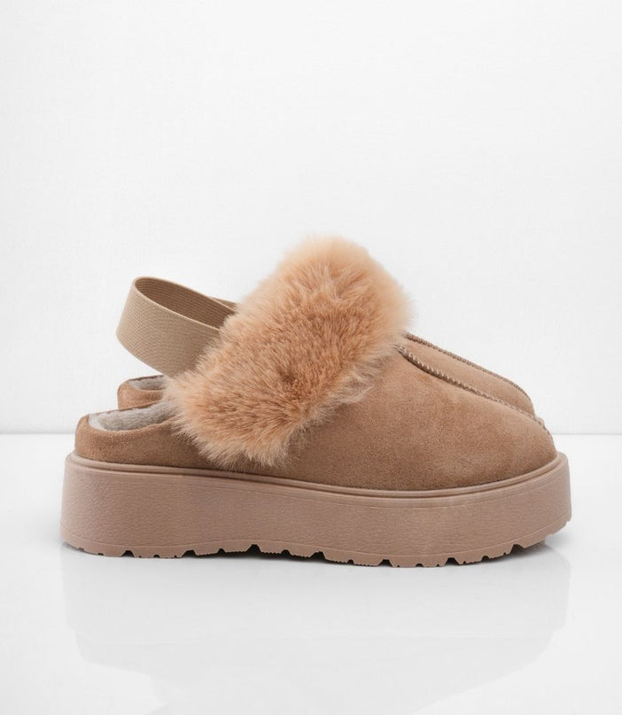SUECOS UGG TAUPE PELUCHE