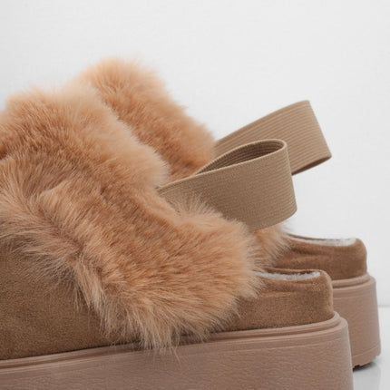 SUECOS UGG TAUPE PELUCHE