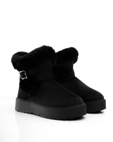 BOTA UGG NEGRO PELUCHE