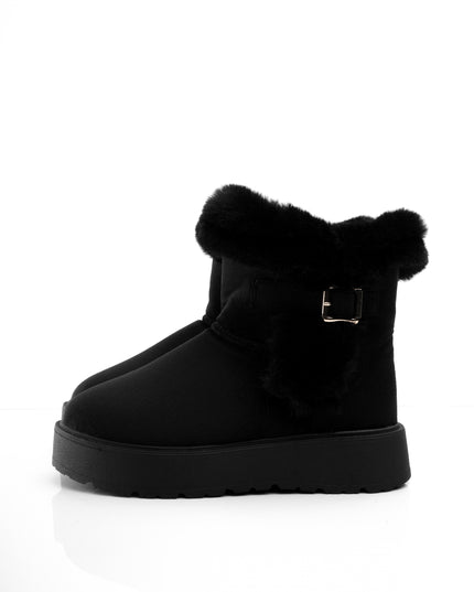 BOTA UGG NEGRO PELUCHE