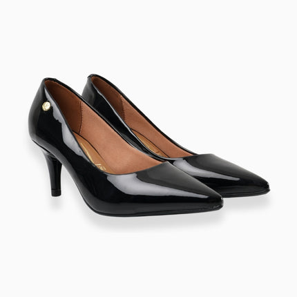 Tacones negros altura media