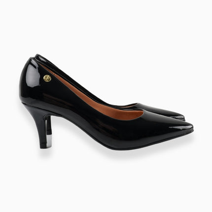 Tacones negros altura media
