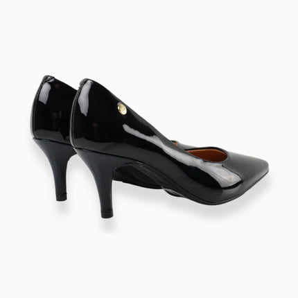 Tacones negros altura media
