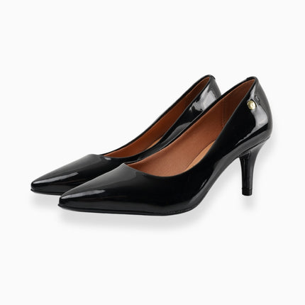 Tacones negros altura media