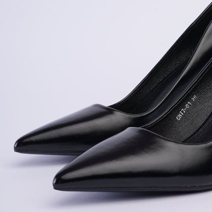 Tacones negros clásicos matte