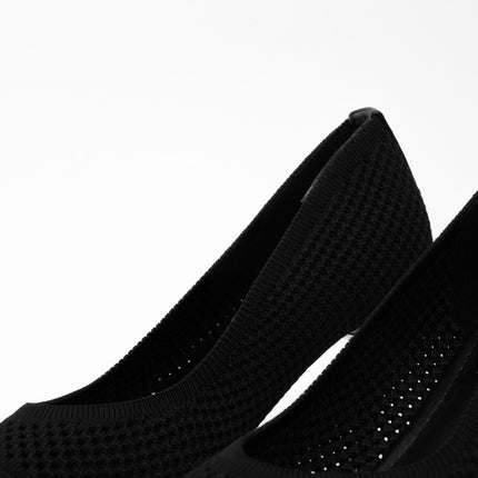 Tacones negros tipo malla