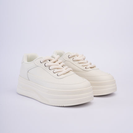 Tenis altos beige básicos