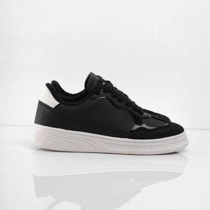Tenis básicos negros planos
