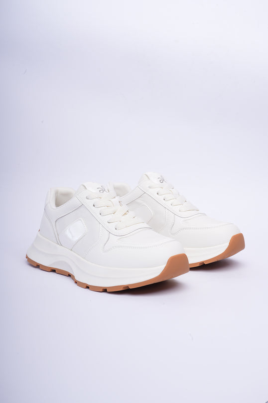 Tenis blancos altos charol