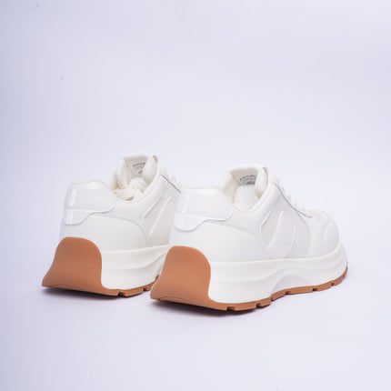 Tenis blancos altos charol