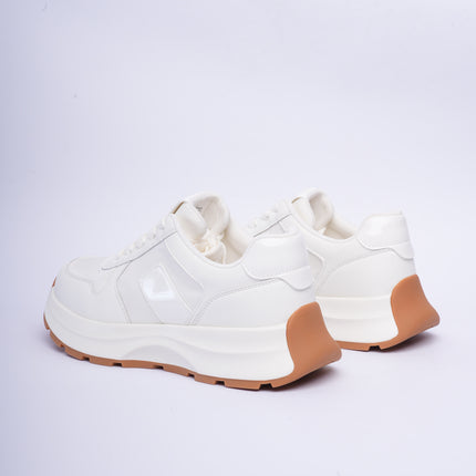 Tenis blancos altos charol