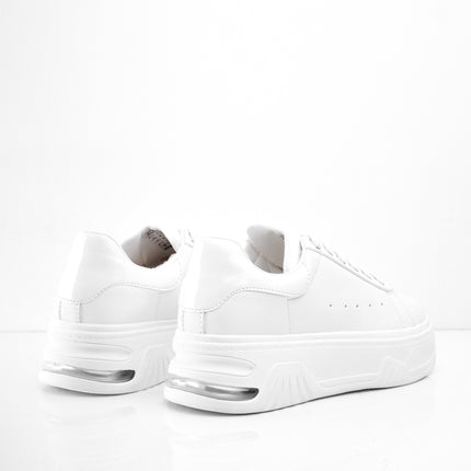 Tenis blancos altos con plataforma