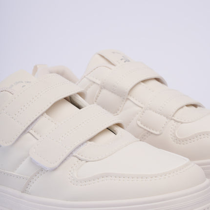Tenis blancos clásicos con doble velcro