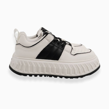Tenis chunky blancos con negro