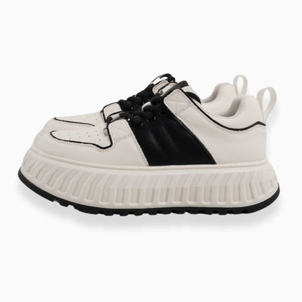 Tenis chunky blancos con negro