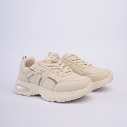 Tenis deportivos beige básicos