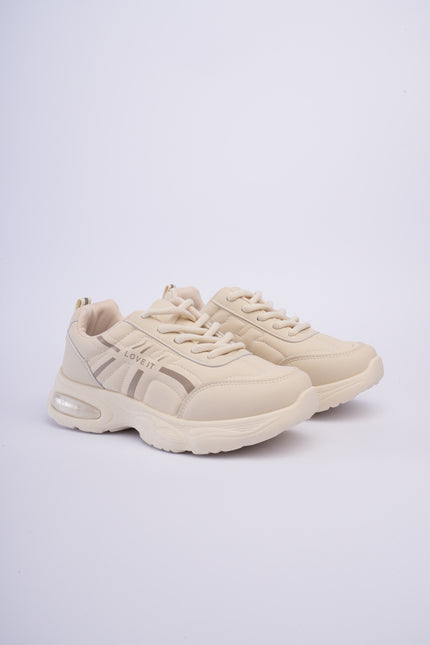 Tenis deportivos beige básicos