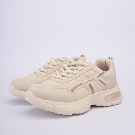 Tenis deportivos beige básicos
