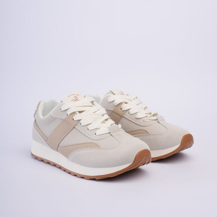 Tenis deportivos beige x kaki
