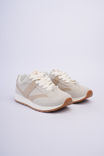 Tenis deportivos beige x kaki