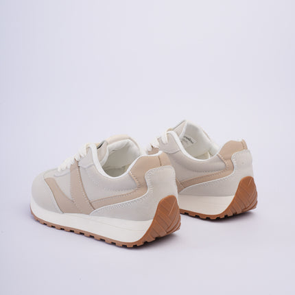 Tenis deportivos beige x kaki