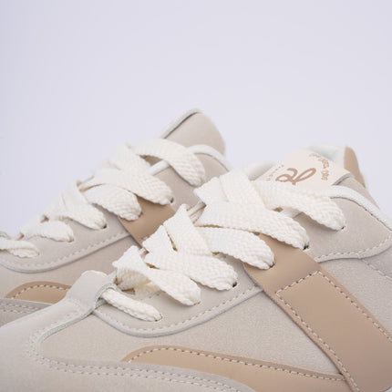 Tenis deportivos beige x kaki