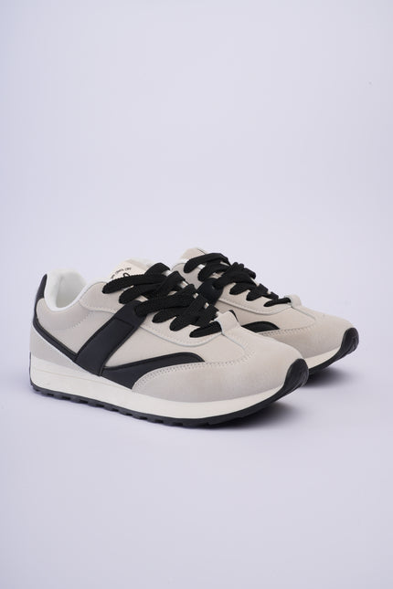 Tenis deportivos gris x negro