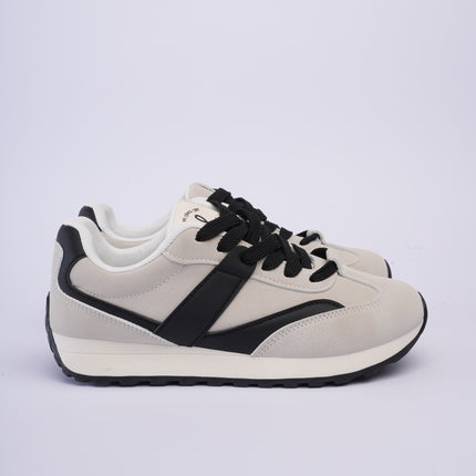 Tenis deportivos gris x negro