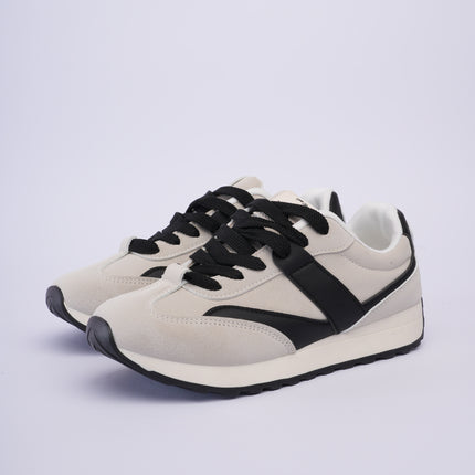 Tenis deportivos gris x negro