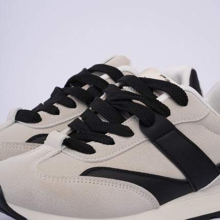 Tenis deportivos gris x negro