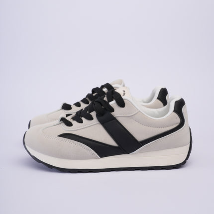 Tenis deportivos gris x negro