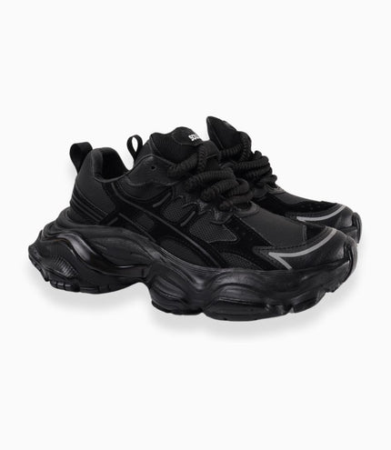 Tenis deportivos negros chunky